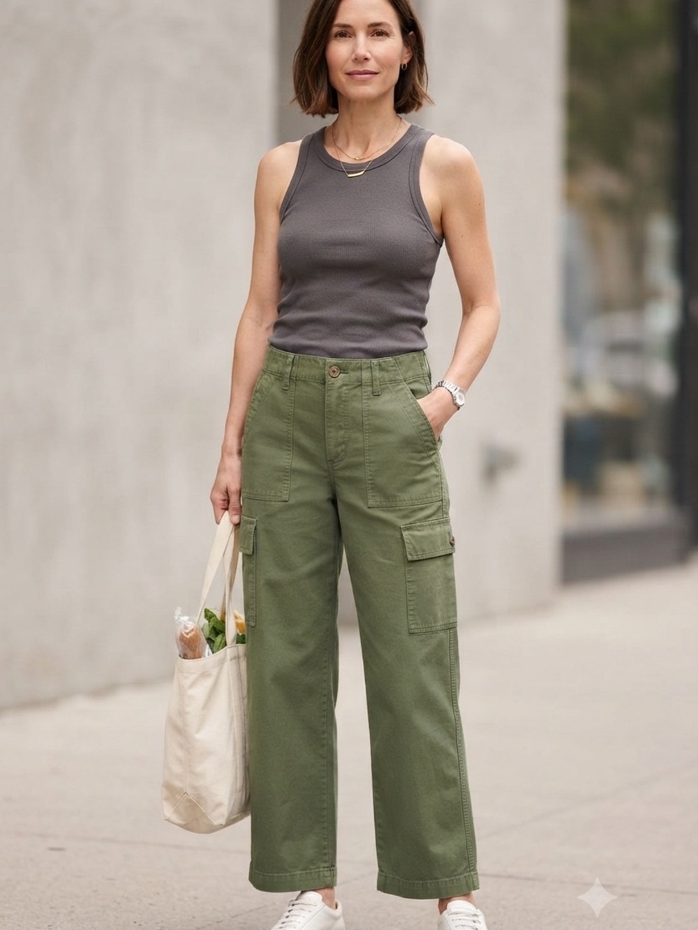 J. Crew Green Cargo/Utility Pants size 27